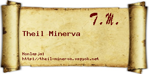 Theil Minerva névjegykártya